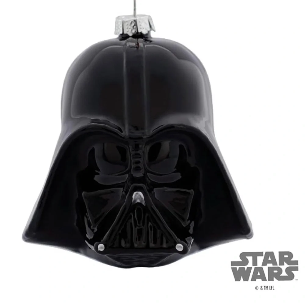 Hallmark Star Wars “Darth Vader Helmet” Blown Glass Christmas Ornament (NWT)
